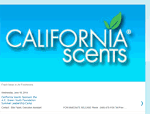 Tablet Screenshot of californiascents.blogspot.com