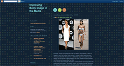 Desktop Screenshot of improvingbodyimageinthemedia.blogspot.com