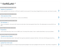 Tablet Screenshot of faeriewannabe.blogspot.com