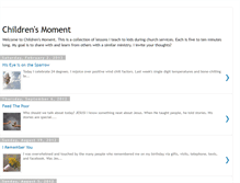 Tablet Screenshot of childrensmoment.blogspot.com