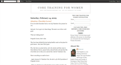 Desktop Screenshot of coretrainingforwomen.blogspot.com
