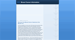 Desktop Screenshot of breast-cancerinfos.blogspot.com
