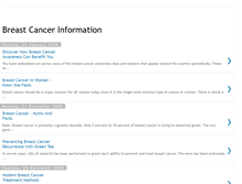 Tablet Screenshot of breast-cancerinfos.blogspot.com