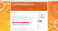 Desktop Screenshot of coolphoneservice.blogspot.com