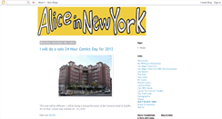 Desktop Screenshot of aliceinnewyork.blogspot.com