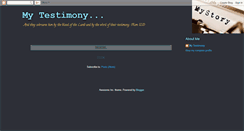 Desktop Screenshot of hereismytestimony.blogspot.com