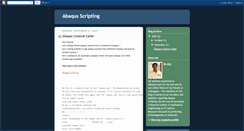 Desktop Screenshot of abaqusscript.blogspot.com