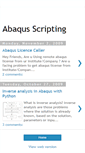 Mobile Screenshot of abaqusscript.blogspot.com