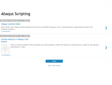 Tablet Screenshot of abaqusscript.blogspot.com