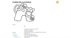 Desktop Screenshot of explainthevocabulary.blogspot.com