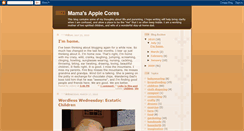 Desktop Screenshot of mamasapplecores.blogspot.com