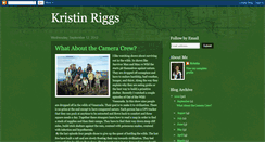 Desktop Screenshot of kristinriggs.blogspot.com