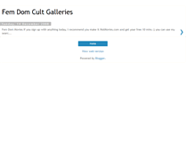 Tablet Screenshot of femdomcultgalleries.blogspot.com