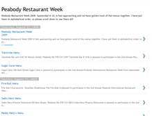 Tablet Screenshot of peabodyrestaurantweek.blogspot.com