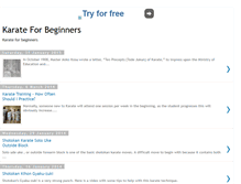 Tablet Screenshot of karateforbeginners.blogspot.com