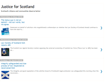 Tablet Screenshot of justiceforscotland.blogspot.com