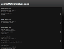 Tablet Screenshot of dennismcclungbluesband.blogspot.com