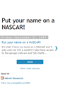 Mobile Screenshot of nameonanascar.blogspot.com