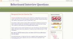 Desktop Screenshot of behavioural-interview-questions.blogspot.com