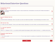 Tablet Screenshot of behavioural-interview-questions.blogspot.com