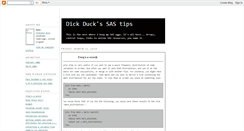 Desktop Screenshot of dickduckssastips.blogspot.com