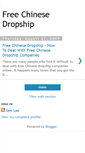 Mobile Screenshot of freechinesedropship.blogspot.com