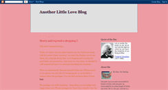 Desktop Screenshot of anotherlittleloveblog.blogspot.com