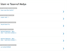 Tablet Screenshot of medya-islamvetasavvuf.blogspot.com