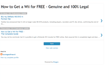 Tablet Screenshot of howtogetawiiforfree.blogspot.com