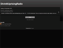 Tablet Screenshot of divinitiuprisingradio.blogspot.com