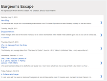 Tablet Screenshot of burgeonsescape.blogspot.com