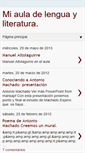 Mobile Screenshot of miauladelenguayliteratura.blogspot.com