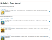 Tablet Screenshot of dailytarotjournal.blogspot.com
