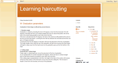 Desktop Screenshot of learninghaircutting.blogspot.com