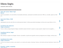 Tablet Screenshot of llibresllegits.blogspot.com