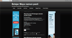 Desktop Screenshot of belajar-maya.blogspot.com