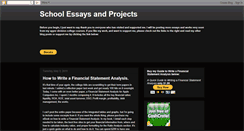 Desktop Screenshot of essaysandprojects.blogspot.com