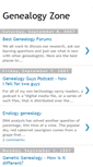 Mobile Screenshot of genealogyzone.blogspot.com