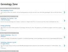Tablet Screenshot of genealogyzone.blogspot.com
