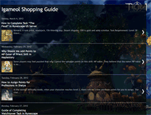 Tablet Screenshot of igameol-shopping-guide.blogspot.com