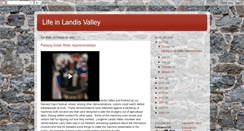 Desktop Screenshot of lifeinlandisvalley.blogspot.com