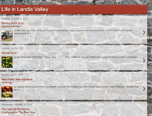 Tablet Screenshot of lifeinlandisvalley.blogspot.com