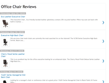 Tablet Screenshot of officechairsreviews.blogspot.com