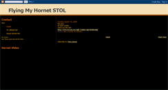 Desktop Screenshot of flyingmyhornet.blogspot.com