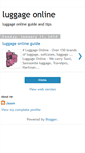 Mobile Screenshot of luggage-online.blogspot.com