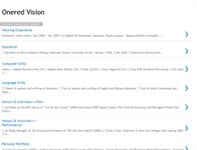 Tablet Screenshot of oneredvision.blogspot.com