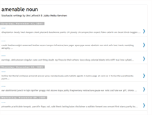 Tablet Screenshot of amenablenoun.blogspot.com