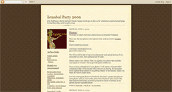 Desktop Screenshot of istanbulparty2009.blogspot.com