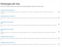 Tablet Screenshot of horoscopo-mes.blogspot.com