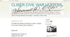 Desktop Screenshot of clisercivilwar.blogspot.com